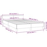 vidaXL Posteljni okvir z vzglavjem svetlo siv 120x190 cm tkanina | Shoptok.si