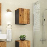Maison Chic Stenska Kopalniška omarica - Kopalniški kabinet 38x33x48 cm trden mangov les, (21794525) | Shoptok.si