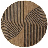 Ayyildiz Carpets Crni/smeđi okrugao unutarnji i vanjski tepih ø 160 cm Mira 1453 – Cijene