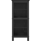 vidaXL Knjižna polica Črna Orehovina 102 x 32 x 72,5 cm | Shoptok.si