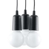  Obesna svetilka DIEGO 3 črna, (21348201) | Shoptok.si