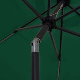 vidaXL Suncobran s LED svjetlima i aluminijskom šipkom 300 cm zeleni | shoptok.hr