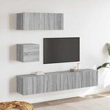  4-dijelni set TV ormarića sivog sonome konstruirano drvo | shoptok.hr