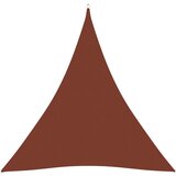 vidaXL Senčno jadro oksford blago trikotno 3x3x3 m terakota Cene
