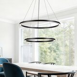  Brilagi - LED prigušiva viseća lampa na sajli PORTOFINO LED/98W/230V Ø 80 cm crna + daljinski upravljač | Eponuda.com