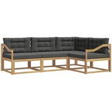 vidaXL Zunanja garnitura za sedenje 3 pcs Bela in antracit Poliester, (5000280539) | Shoptok.si