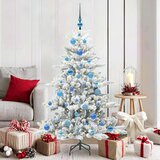 vidaXL Umjetno božićno drvce s nogom with LEDs s stalakom 150cm PVC | shoptok.hr