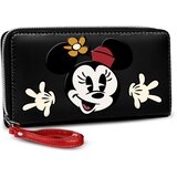 Mickey & Minnie Novčanik Disney Minnie, crni s rukavicama, 10 x 19 x 2 cm | shoptok.hr