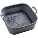 INF Zložljiv kvadratni silikonski kalup Air Fryer 17,5 cm Grey, (21247963) Cene