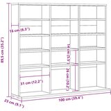 Cd ormarić Artisan hrast 100x23x89,5 cm izrađeno drvo | shoptok.hr