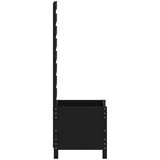  Vrtna sadilica sa stalkom crna 39x39,5x114 cm masivna borovina | shoptok.hr