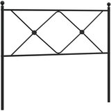  Metalno zamjensko uzglavlje crno 100 cm | shoptok.hr