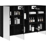  Kupaonski ormar s ogledalom Crni hrast 100 x 14,5 x 70 cm | shoptok.hr
