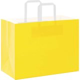  Papirnate vrećice 250 kom s ručkama žute 32x17x25 cm | shoptok.hr