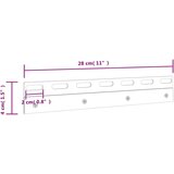 vidaXL Vezne plošče 4 kosi srebrne 28 cm nerjaveče jeklo | Shoptok.si