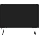  Stolić za kavu crni 50 x 50 x 40 cm od konstruiranog drva Crna | Shoptok.si