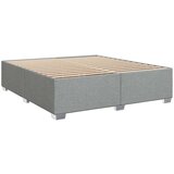 vidaXL Box spring postelja z vzmetnico svetlo siva 180x200 cm blago | Shoptok.si