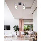 Candellux Lighting LED stropna svjetiljka u sjajno srebrnoj boji 27x16 cm Thema – | shoptok.hr