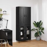  Highboard Crni hrast 69,5 x 34 x 180 cm Konstruirano drvo | shoptok.hr