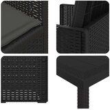  Komplet za jedilnico v vrtu z blazino 9 pcs Antracit PP, (5000334708) | Shoptok.si