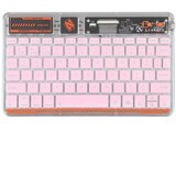 Coteci tastatura punk 84012 wireless transparent pink Cene