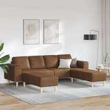  Kavčna garnitura Rjava Umetno semiš usnje, (5000138063) | Shoptok.si
