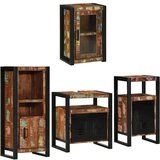 vidaXL Set namještaja za kupaonicu Zidne 4 pcs Čvrsto reciklirano drvo | shoptok.hr