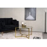Furniture Fashion Kivik klub stolić ⌀90 cm, zlatni Cijene