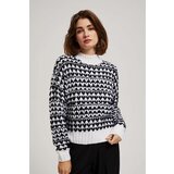 Marisse Black And White Turtleneck Sweater | shoptok.hr
