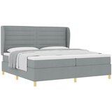  s opruga kutije Svijetlo siva 200 x 200 cm tkanina | shoptok.hr