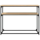  Konzolni stol boja hrasta 100 x 35,5 x 75 cm konstruirano drvo | shoptok.hr