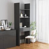 vidaXL Knjižna omara visok sijaj sive barve 60x35x180 cm iverna plošča Cene