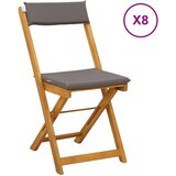  Vanjske bistro stolice 8 pcs Tamnosiva 40 x 53 x 80 cm | Eponuda.com