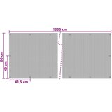  Ekran za balkon s rupama 1000 x 80 cm poliratan Crna | shoptok.hr