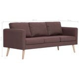 vidaXL 2-dijelni set sofa od tkanine smeđi | shoptok.hr