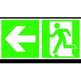 SafetyMarking signal rute za izbjegavanje aluminij Izlaz u slučaju nužde lijevo, lijevo u smjeru 15.3030 (Š x V) 600 mm | Eponuda.ba