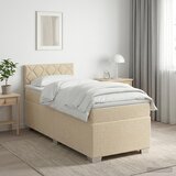  s box springom, madracem i LED-om Krem 80 x 200 cm | shoptok.hr