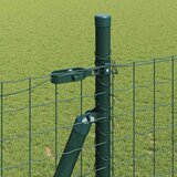  Ograda s stupovima Zelena 1.5 x 10 m Čelik | shoptok.hr