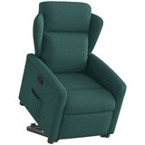  Naslonjač na podizanje od tkanine tamnozeleni | shoptok.hr