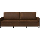 SOFA za 3 osobe Smeđa 220 x 81 x 82 cm Umjetni sued | shoptok.hr