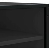 vidaXL Klupa za cipele crna 84x40x53,5 cm Konstruirano drvo i metal | shoptok.hr