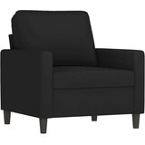  Fotelj s stolčkom za noge črn 60 cm žamet | Shoptok.si