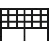  Uzglavlje za krevet crni 145,5 x 4 x 100 cm od masivne borovine | Eponuda.com