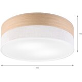  plafonsko svetlo sirja wood 2xE27/15W/230V prečnik 45 cm bela/hrast | Eponuda.com