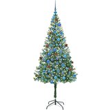 vidaXL Umestno božično drevo med 300 LED Zelena 180 cm PVC in Jeklo | Shoptok.si