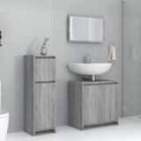 The Living Store Kopalniško pohištvo 3 kosa siva sonoma inženirski les - Komplet Kopalniškega Pohištva, (21658005) | Shoptok.si