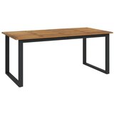  Vrtna garnitura - 5-dijelni vrtni blagovaonski set od bagremovog drva i metala - Crna Dužina stola 180 cm 4 Dužina stola 180 cm | shoptok.hr