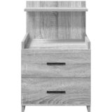  Noćni ormarići 2 kom s 2 ladice sivi Sonoma 40x36,5x62 cm | shoptok.hr