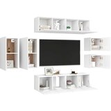  8-dijelni set TV ormarića bijeli od iverice | shoptok.hr