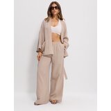 Sinsay Pamučni kimono s tkanim pojasom | shoptok.hr